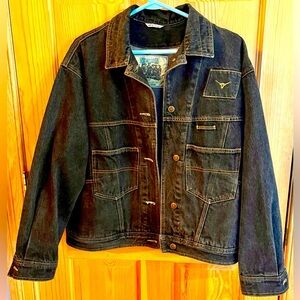 Whipp Sharp Shooters Rough Riding Denim Rodeo Cowboy Association Jean Jacket VTG